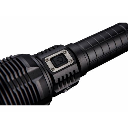 Extol - LED Torcia elettrica ricaricabile dimmerabile con power bank LED/60W/10000 mAh 8000 lm IPX4 nero