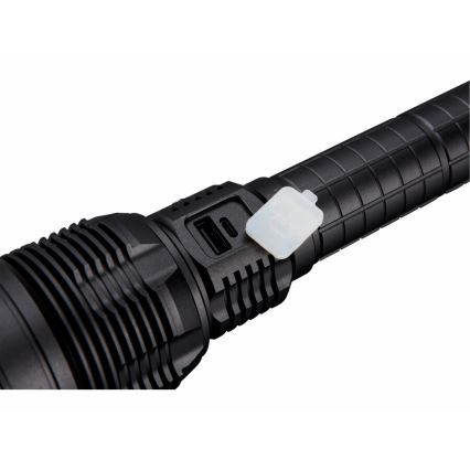 Extol - LED Torcia elettrica ricaricabile dimmerabile con power bank LED/60W/10000 mAh 8000 lm IPX4 nero