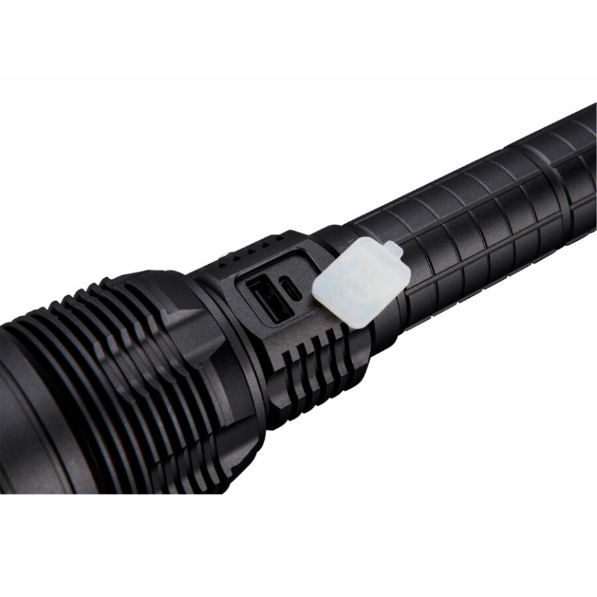 Extol - LED Torcia elettrica ricaricabile dimmerabile con power bank LED/60W/10000 mAh 8000 lm IPX4 nero