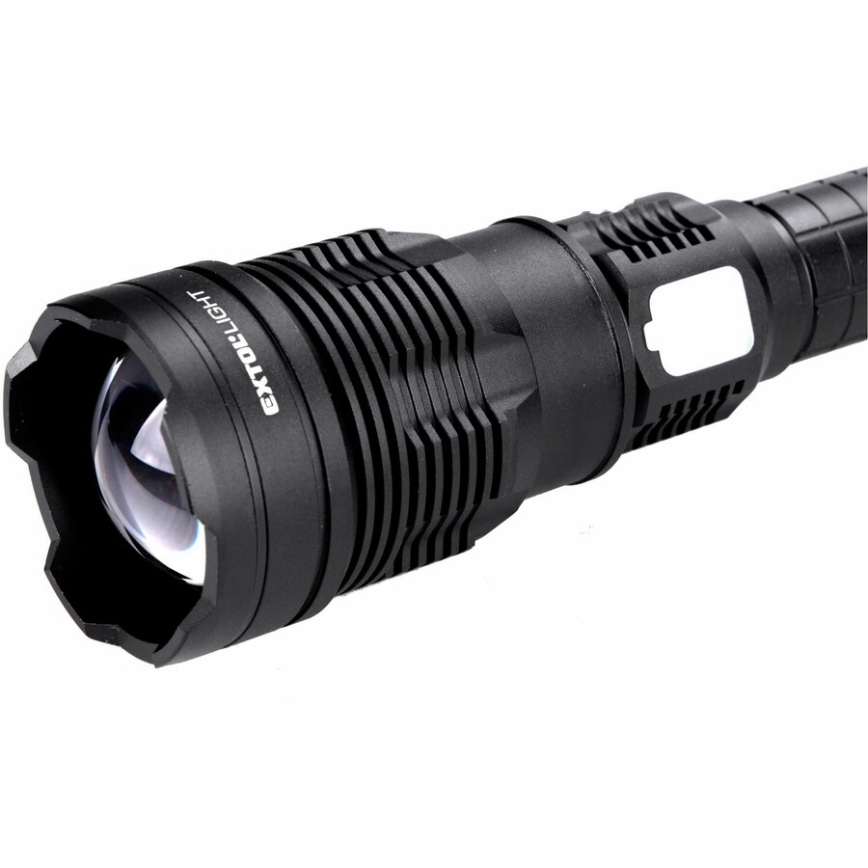 Extol - LED Torcia elettrica ricaricabile dimmerabile con power bank LED/60W/10000 mAh 8000 lm IPX4 nero