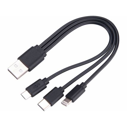 Extol - LED Torcia elettrica ricaricabile dimmerabile con power bank LED/60W/10000 mAh 8000 lm IPX4 nero