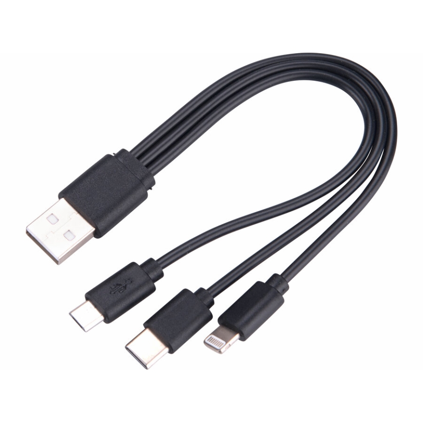 Extol - LED Torcia elettrica ricaricabile dimmerabile con power bank LED/60W/10000 mAh 8000 lm IPX4 nero