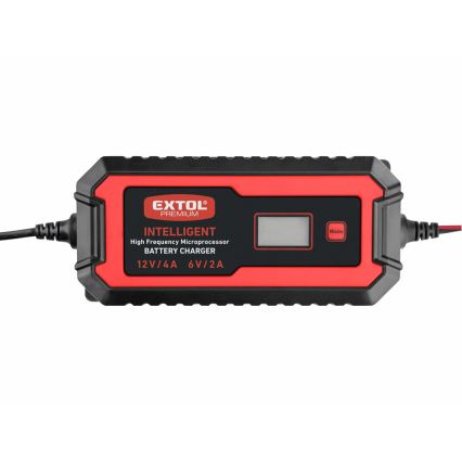Extol Premium - Autobatterieladegerät 9-stufig 6/12V 4A IP65
