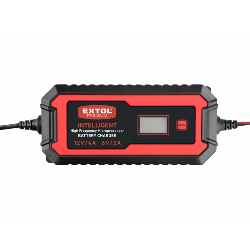 Extol Premium - Autobatterieladegerät 9-stufig 6/12V 4A IP65