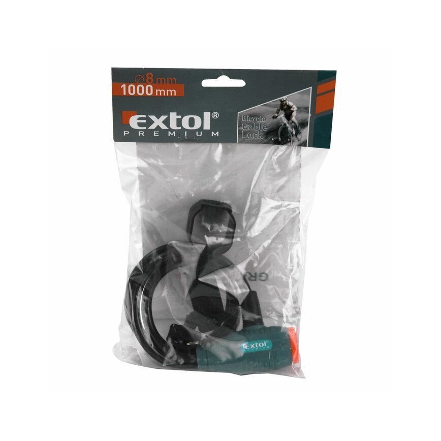 Extol Premium- Câble antivol de vélo 8x1000 mm