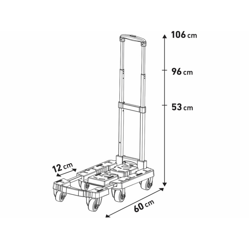 Extol Premium - Carrello pieghevole