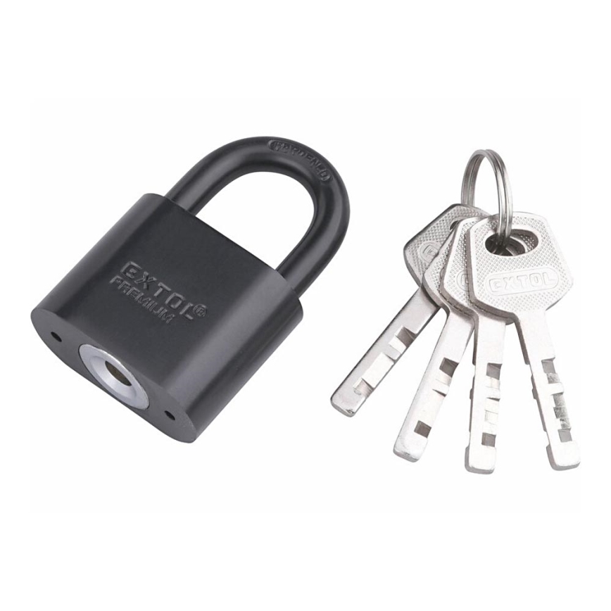 Extol Premium - Lucchetto a combinazione in metallo 40 mm nero