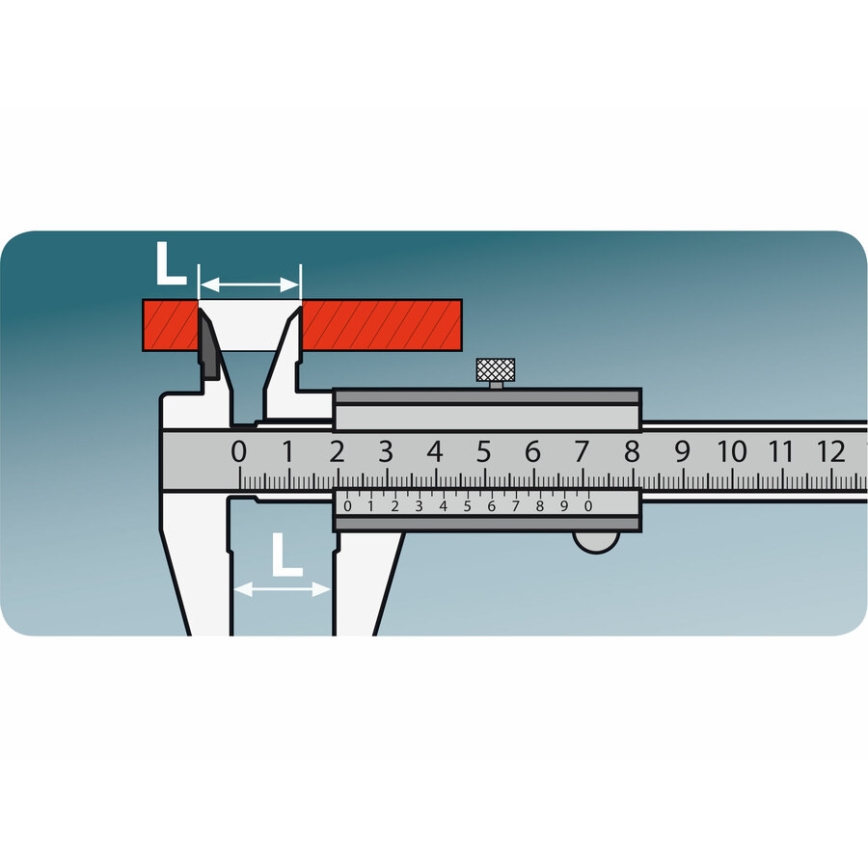 Extol Premium - Metall-Messschieber 0-150 mm
