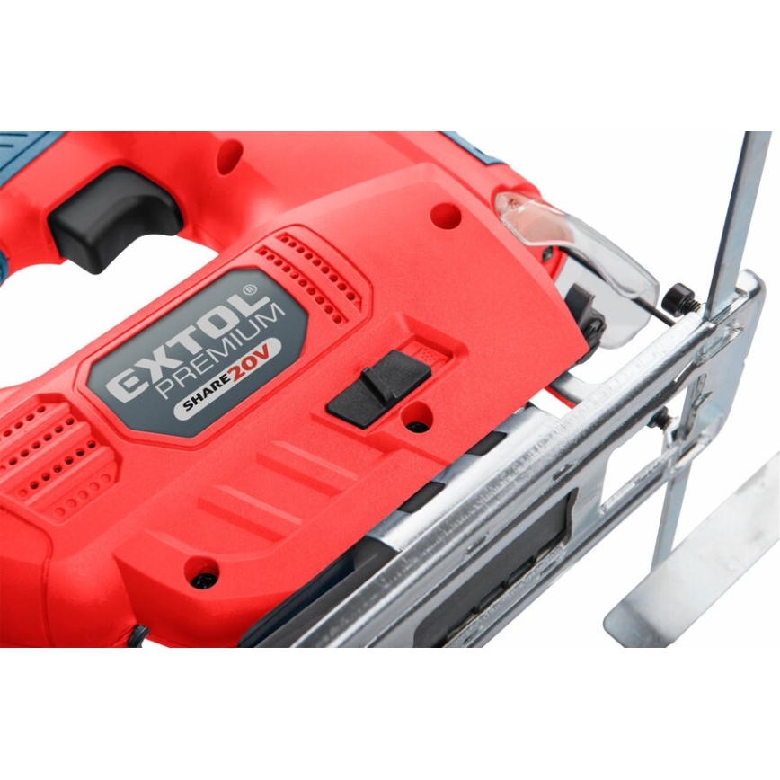 Extol Premium - Scie sauteuse sans fil avec éclairage LED 2000 mAh 20V