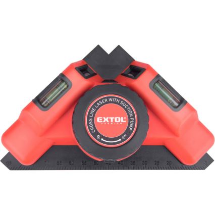 Extol Premium - Squadra laser 90° con modulo a ventosa elettrico 5V/1000 mAh