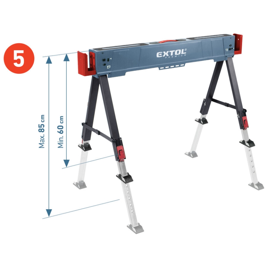Extol Premium - Tréteau de chantier pliant