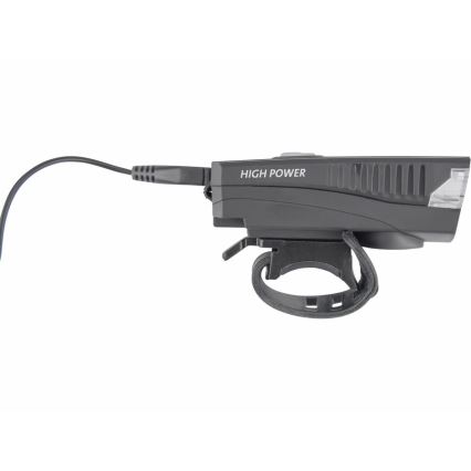 Extol - Torcia per bicicletta ricaricabile a LED con clacson LED/5W/1200mAh/3,7V IPX4