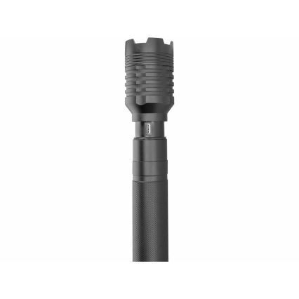 Extol - Torcia ricaricabile a LED con funzione powerbank LED/60W/4000 mAh/5V 4000 lm nera