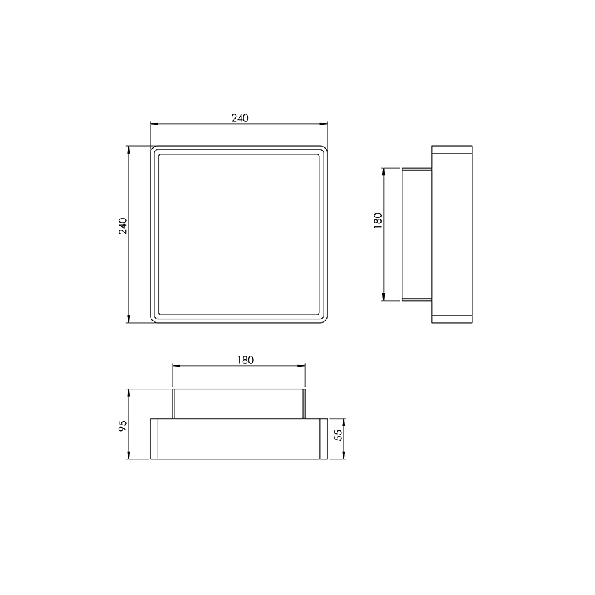 Fabas 3225/61/102 - Luminaire industriel avec détecteur OBAN 1xE27/42W/230V IP65