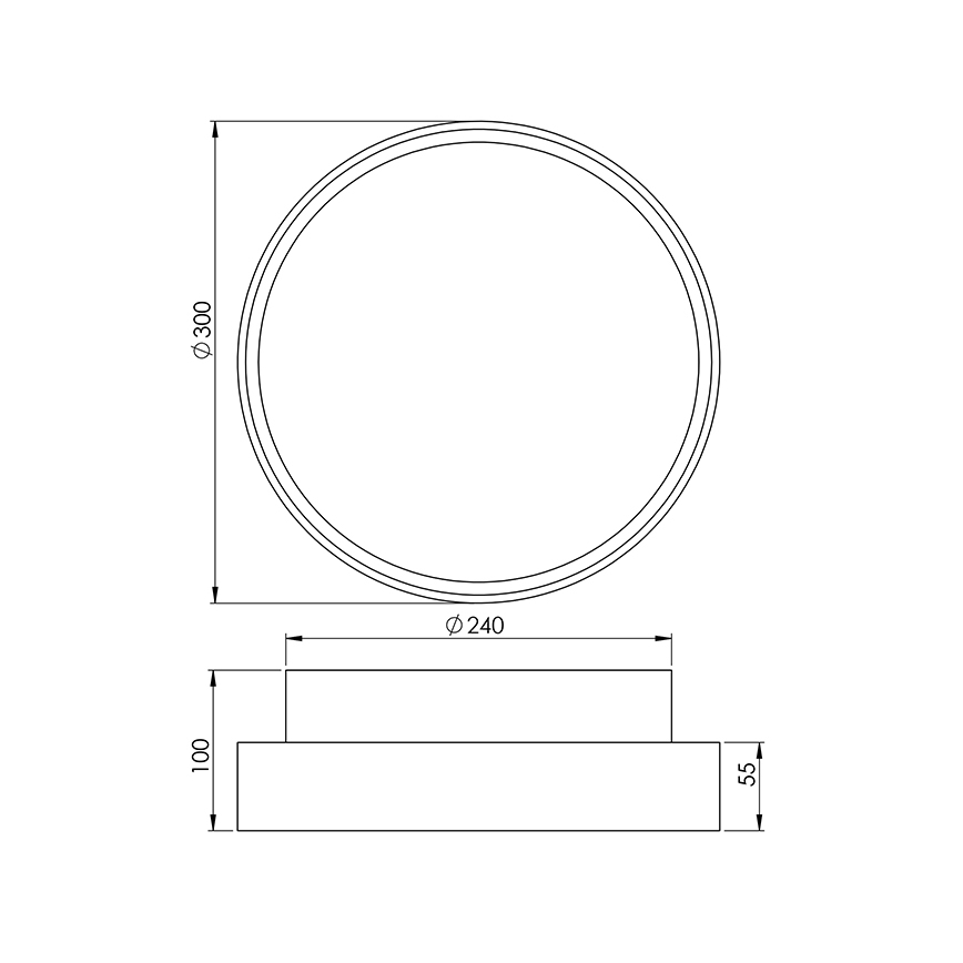 Fabas 3229/65/102 - Technische Leuchte HATTON 2xE27/30W/230V IP65