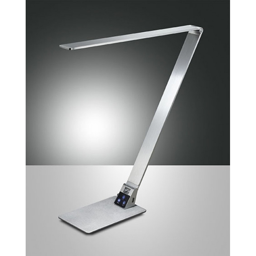 Fabas 3265/30/212 - Lampe de table LED à intensité variable WASP LED/12W/230V 3000/4000/5000K chrome mat