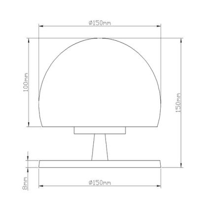 Fabas 3570-30-138 - Lampada da tavolo LED dimmerabile MORGANA 1XG9/3W/230V