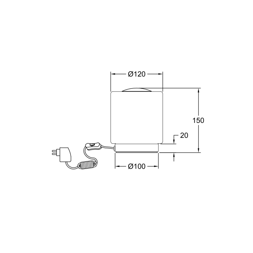 Fabas Luce 3257-30-178 - Lampe de table LED à intensité variable SIMI LED/8W/230V chrome mat