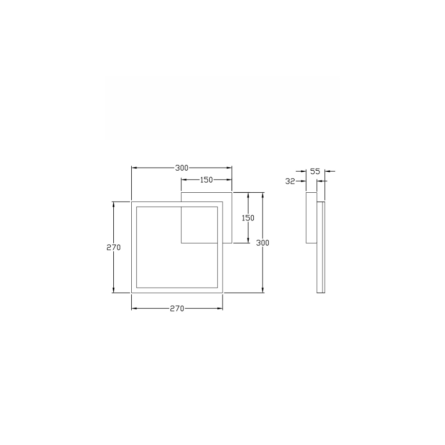 Fabas Luce 3394-23-102 - Plafoniera LED dimmerabile BARD LED/22W/230V 4000K bianco