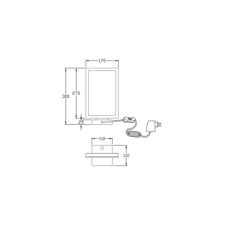 Fabas Luce 3394-30-282 - Lampe de table LED à intensité variable BARD LED/15W/230V anthracite
