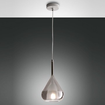 Fabas Luce 3481-40-126 - Hängeleuchte an Schnur LILA 1xE27/40W/230V grau
