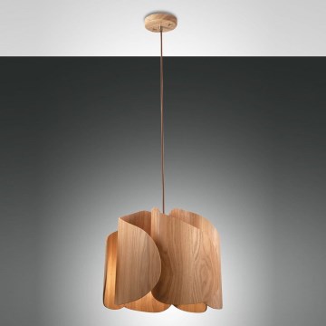Fabas Luce 3672-40-132 - Lampadario a sospensione con filo PEVERO 1xE27/40W/230V legno