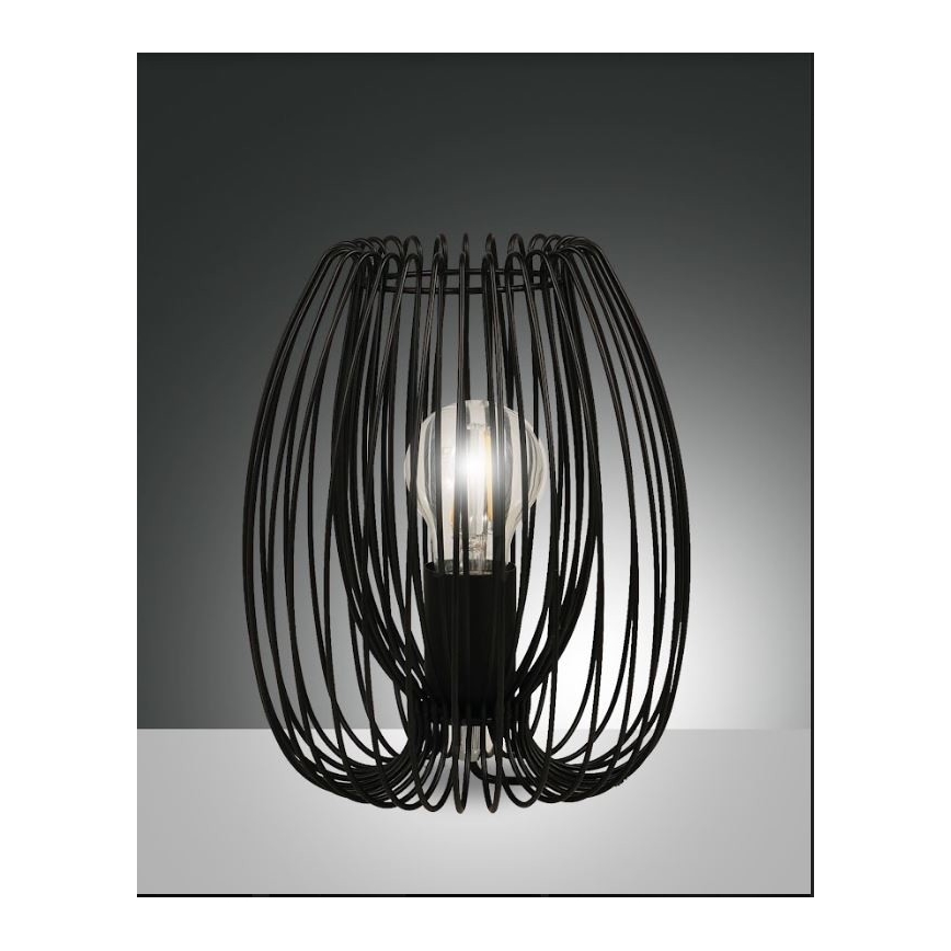 Fabas Luce 3677-34-101 - Lampada da tavolo CAMP 1xE27/40W/230V nero