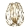 Fabas Luce 3677-34-225 - Lampada da tavolo CAMP 1xE27/40W/230V oro