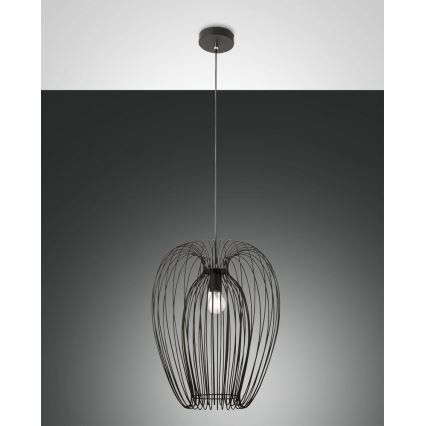 Fabas Luce 3677-45-101 - Hängeleuchte CAMP 1xE27/40W/230V schwarz