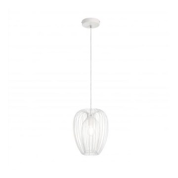 Fabas Luce 3677-45-102 - Lampadario a sospensione con filo CAMP 1xE27/40W/230V bianco