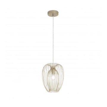Fabas Luce 3677-45-225 - Lampadario a sospensione con filo CAMP 1xE27/40W/230V oro