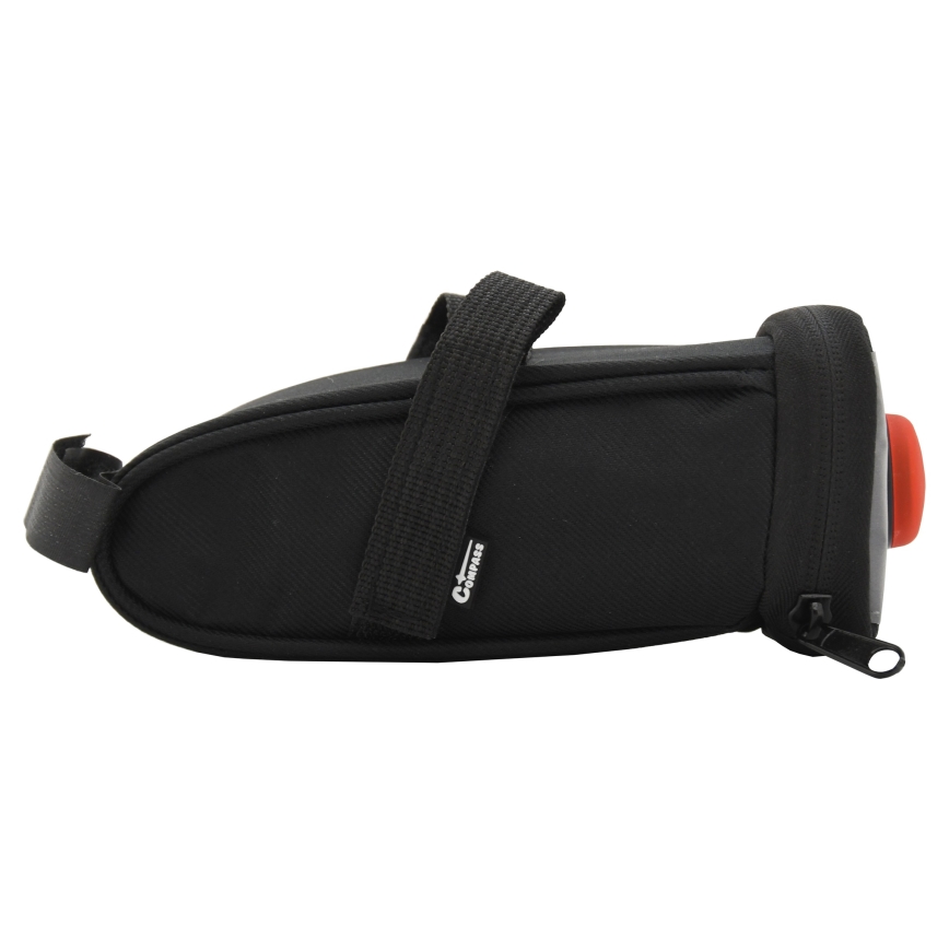 Fahrradtasche für unter den Sattel 0,5 l mit LED-Rücklicht