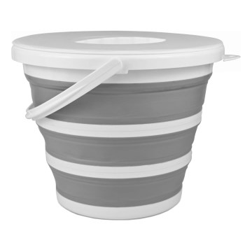 Faltbarer Eimer mit Deckel, 10 l