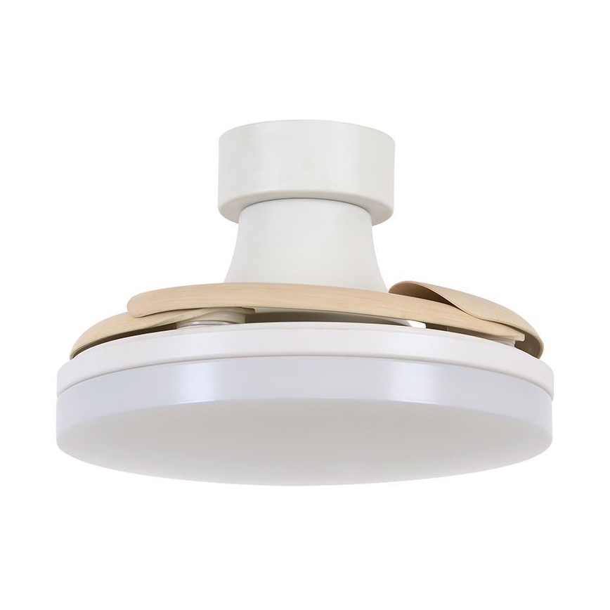 FANAWAY 210664 - Ventilatore da soffitto dimmerabile a LED ORBIT LED/25W/230V beige/bianco + telecomando