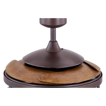 FANAWAY 212925 - LED-Deckenventilator CLASSIC 3xE27/4W/230V braun + Fernbedienung