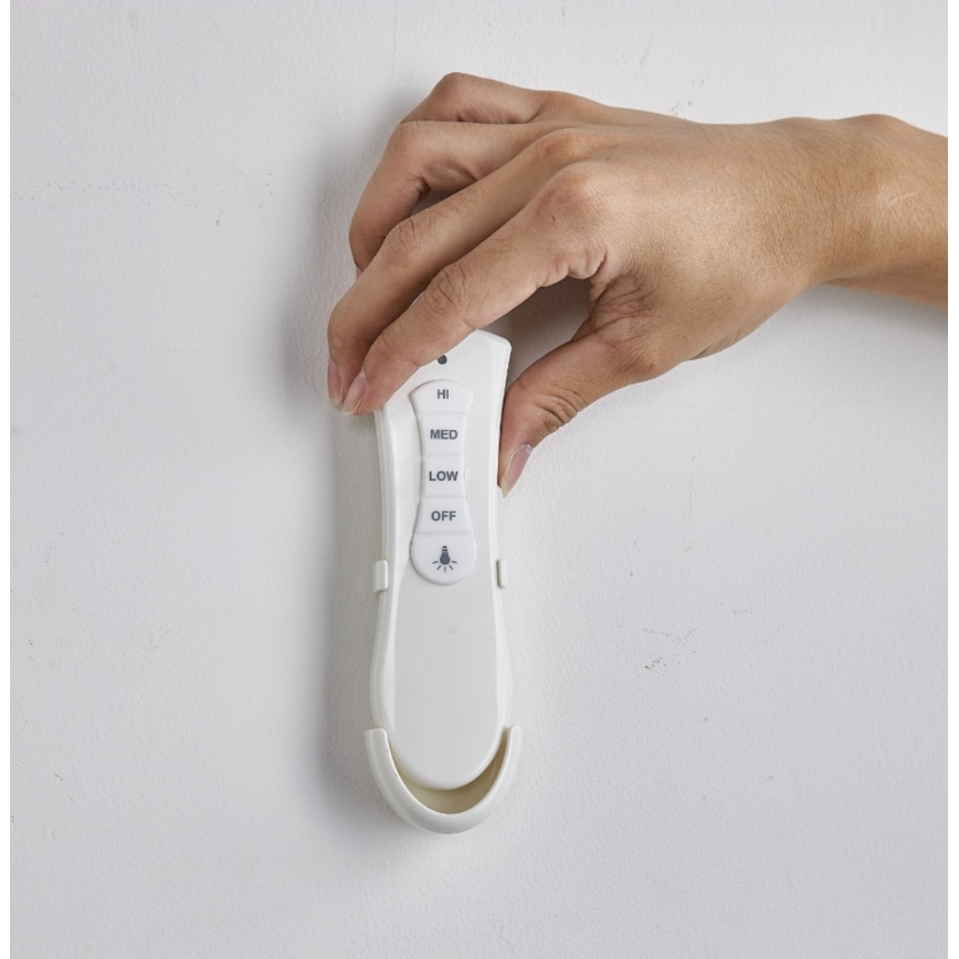 FANAWAY 212982 - Deckenventilator EVORA 2xE27/20W/230V glänzendes Chrom + Fernbedienung