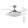 FANAWAY 212982 - Deckenventilator EVORA 2xE27/20W/230V glänzendes Chrom + Fernbedienung