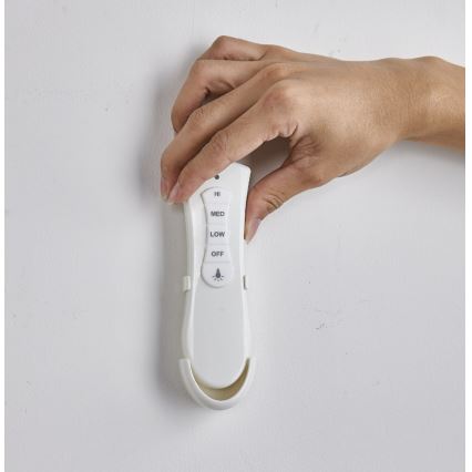 FANAWAY 212982 - Ventilatore da soffitto EVORA 2xE27/20W/230V cromo lucido + telecomando