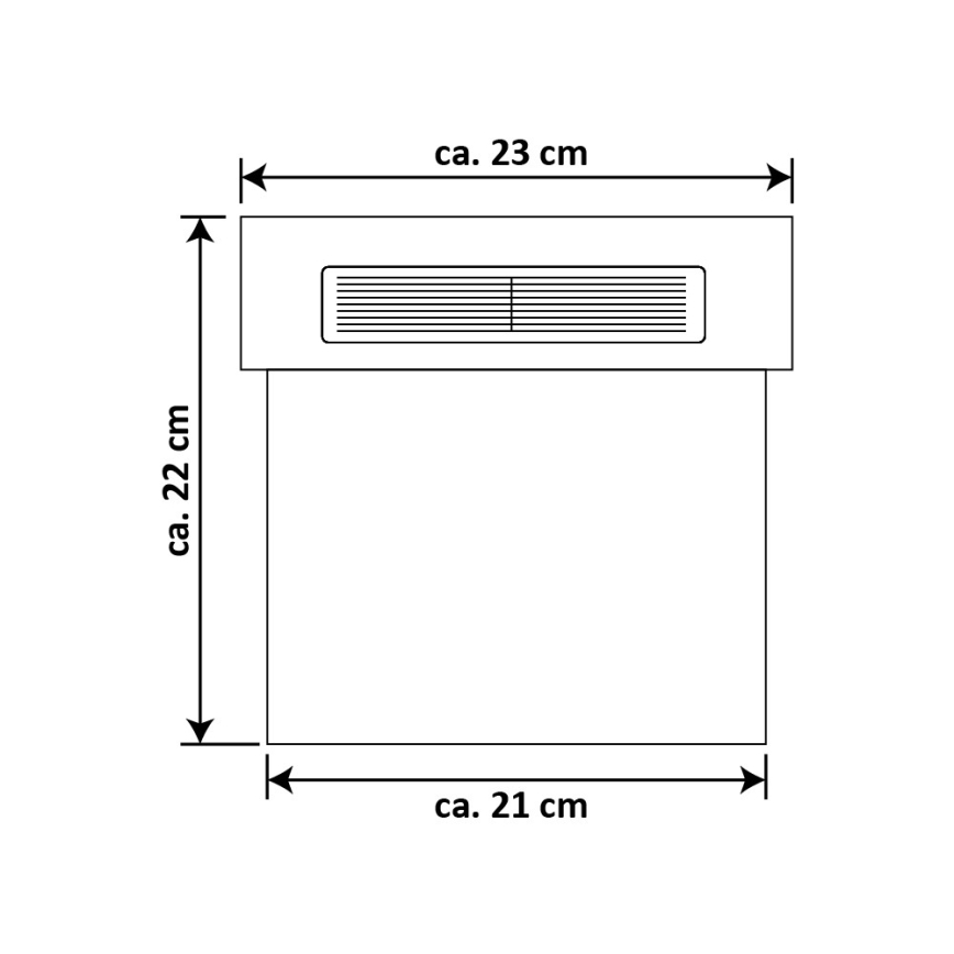 Numero civico solare LED LED/2x0,07W/2,4V IP44 - certificato FSC