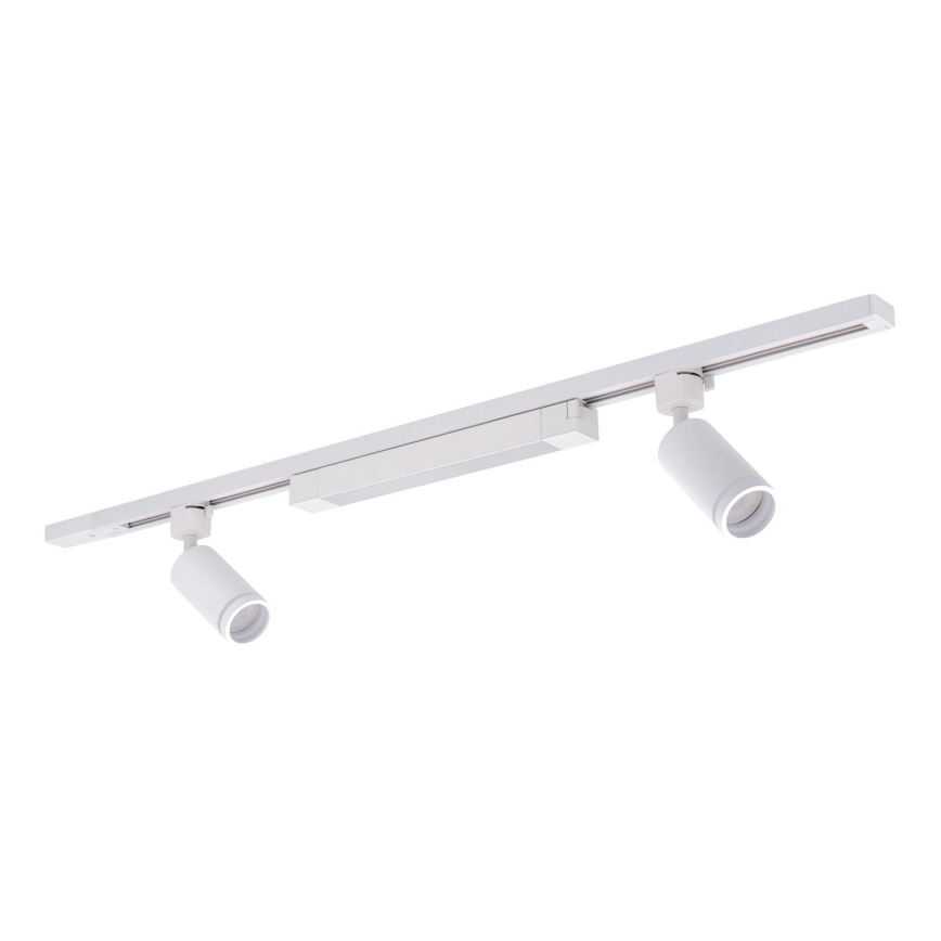 Faretto a LED per sistema a binario TRACER 2xGU10/10W/230V + LED/20W 1 m bianco
