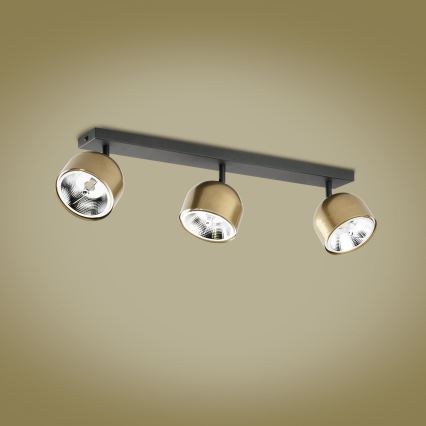 Faretto ALTEA 3xAR111 GU10/50W/230V oro/nero
