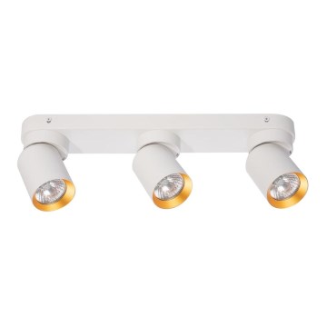 Faretto ANDY 3xGU10/8W/230V bianco/oro