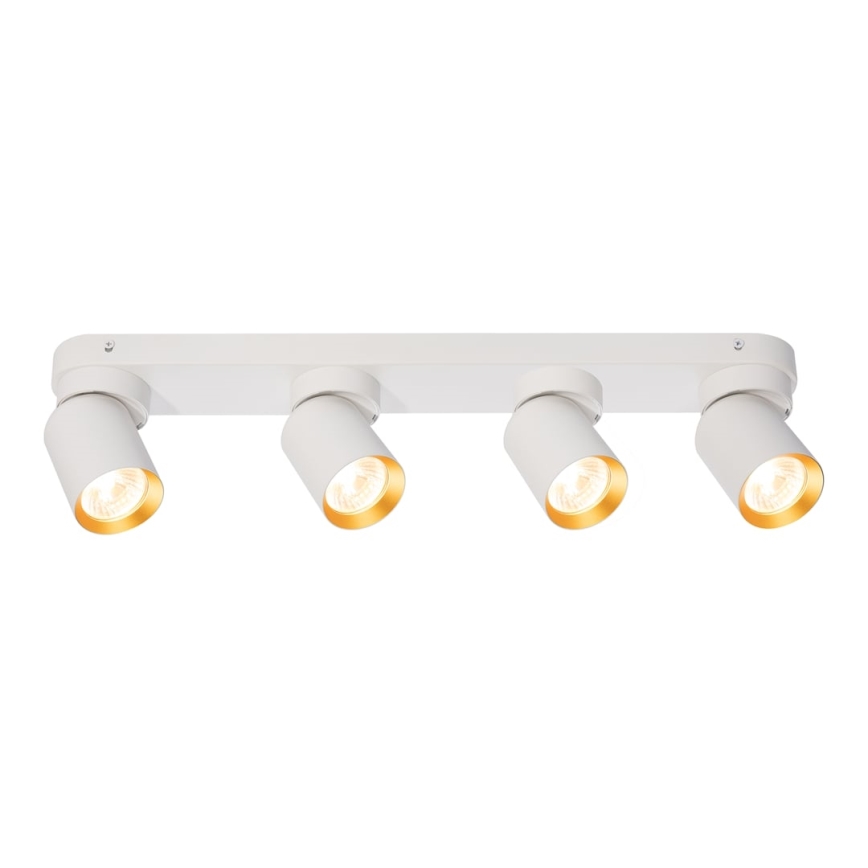 Faretto ANDY 4xGU10/8W/230V bianco/oro
