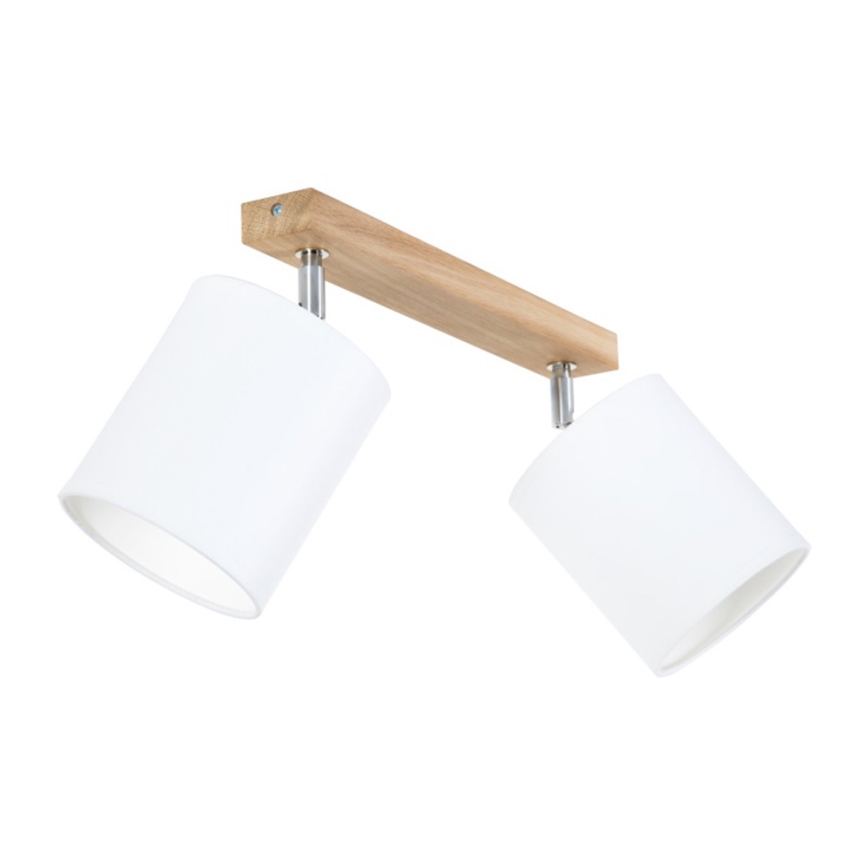 Faretto APRILLIA 2xE27/25W/230V quercia bianco