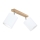 Faretto APRILLIA 2xE27/25W/230V quercia bianco