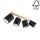 Faretto APRILLIA 4xE27/25W/230V quercia nera - certificato FSC