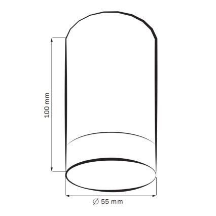 Faretto ARRAS 1xGU10/10W/230V bianco