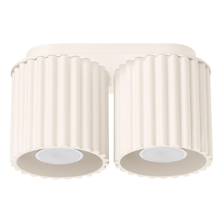 Faretto AURA 2xGU10/10W/230V colore crema