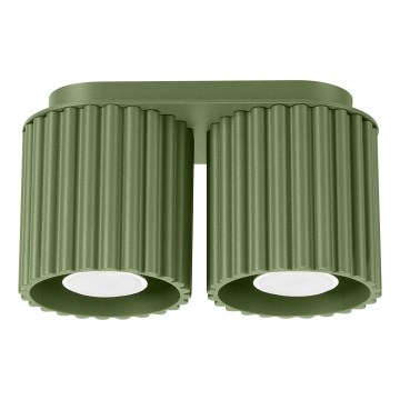 Faretto AURA 2xGU10/10W/230V verde