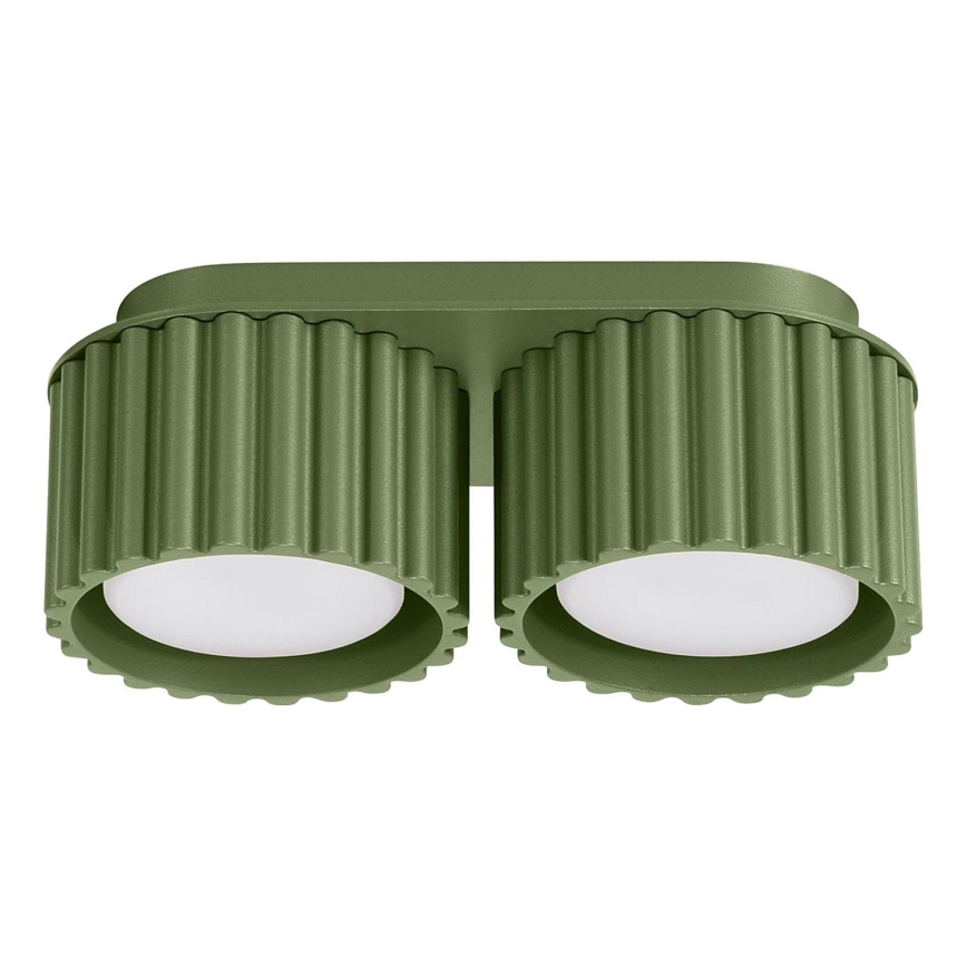 Faretto AURA 2xGX53/10W/230V verde